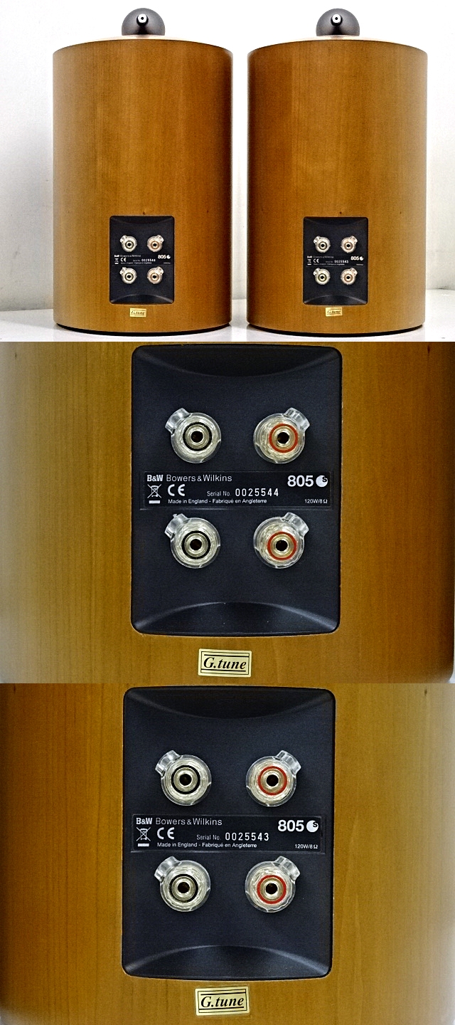 極美品 B&W 805S スピーカー元箱 左右シリアル連番ペア 極美品