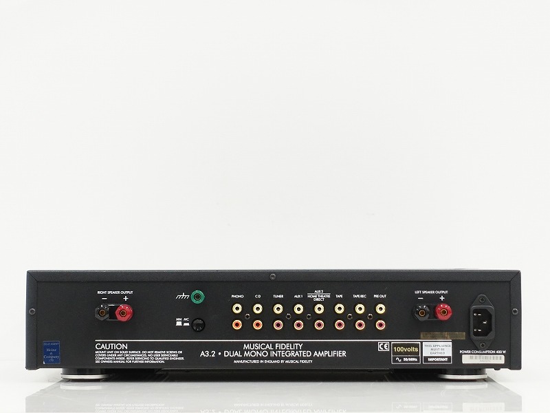 MUSICAL FIDELITY A3.2 DUAL MONO プリメインアンプ