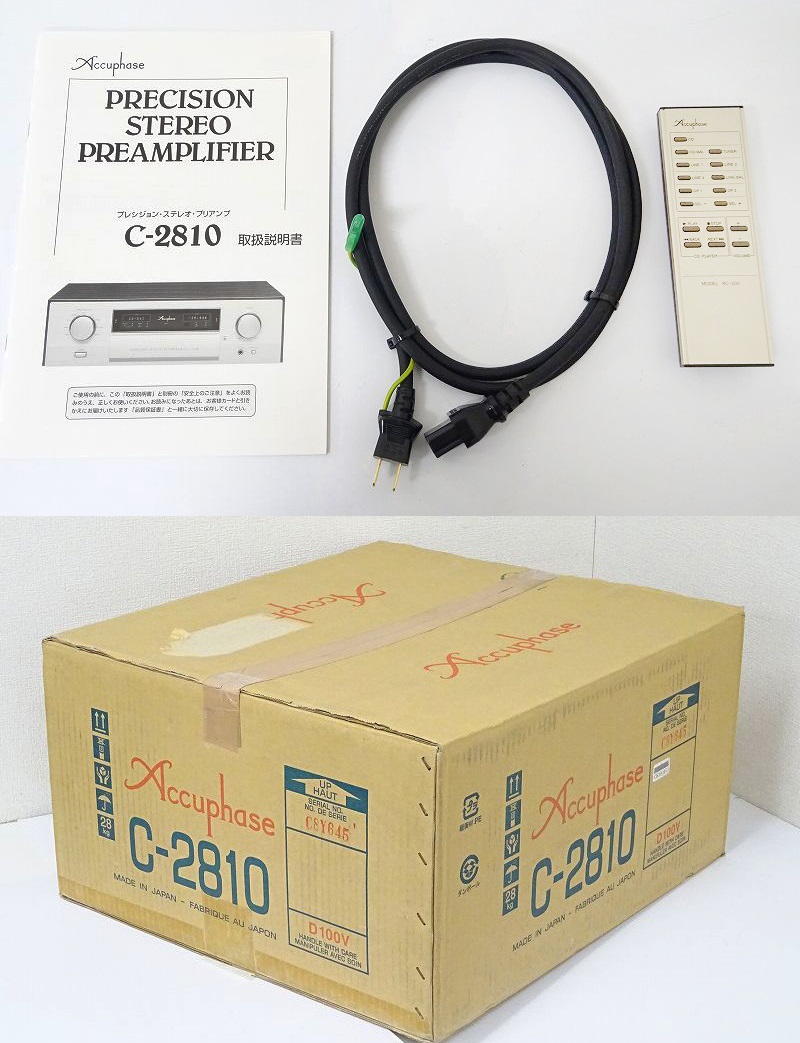 △▽Accuphase C-2810 プリアンプ アキュフェーズ 元箱付