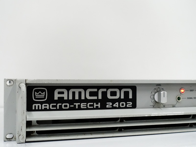 □□AMCRON MACRO-TECH 2402 パワーアンプ MT-2402 アムクロン