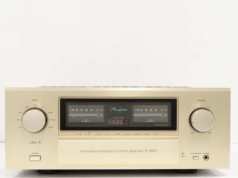 △▽Accuphase E-650 プリメインアンプ アキュフェーズ 保証付△▽014422001m△▽｜代購幫