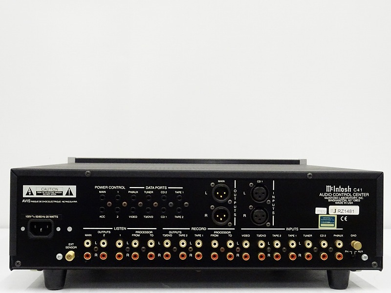 △▽McIntosh C41 プリアンプ マッキントッシュ 正規品△▽013209001