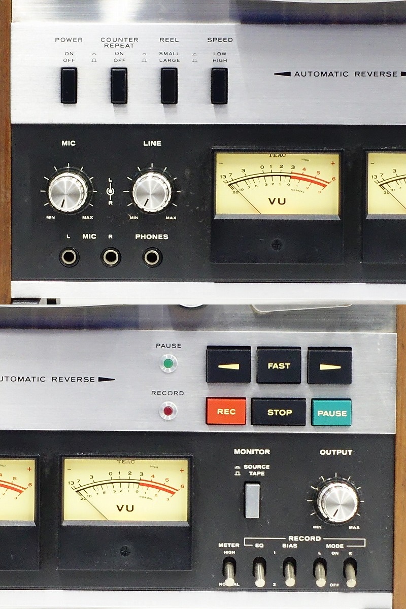 □□TEAC A-6300 オープンリールデッキ 10号リール3本付 ティアック