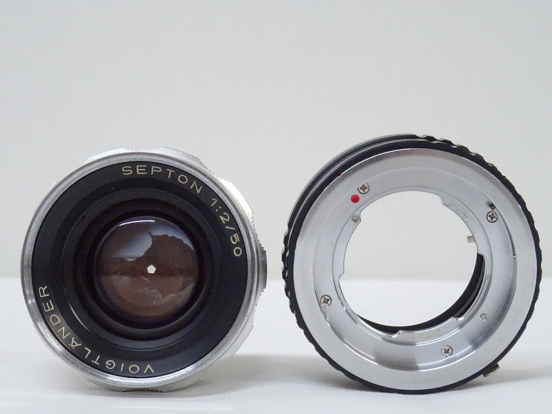 【やや傷や汚れあり】 Voigtlander Septon 50mm F2yiyo Dkl Lm カメラレンズ 標準 単焦点 デッケル 