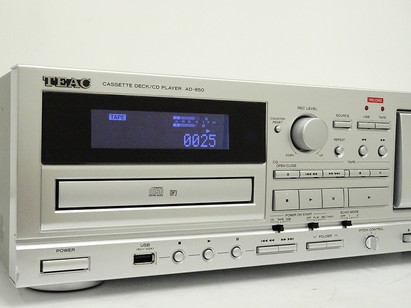 TEAC AD-850 カセットデッキ&CDプレーヤー TEAC AD-850 カセット TEAC AD-850 カセットデッキ&CDプレーヤー TEAC AD-850 カセット