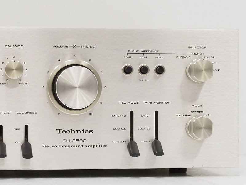 Technics SU-3500 プリメインアンプ 動画あり Technics SU-3500 プリメインアンプ 動画あり Technics SU-3500