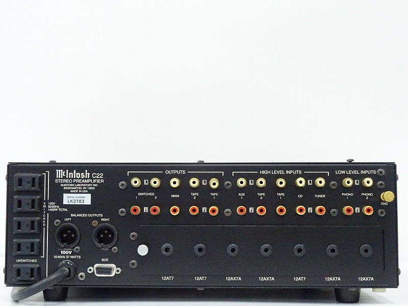 □□McIntosh C22CE Commemorative Edition レプリカ 真空管