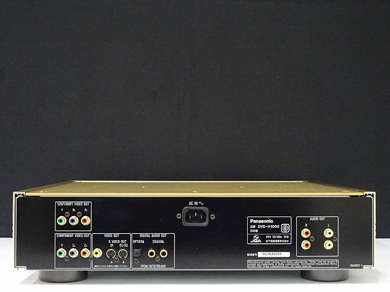 □□Panasonic DVD-H1000 DVD/CDプレーヤー パナソニック