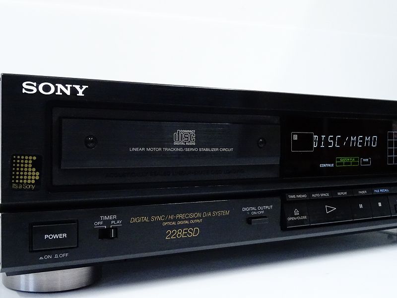 CDP-228ESD SONY - ソニー CDプレーヤー ESシリーズ 動作品 難あり
