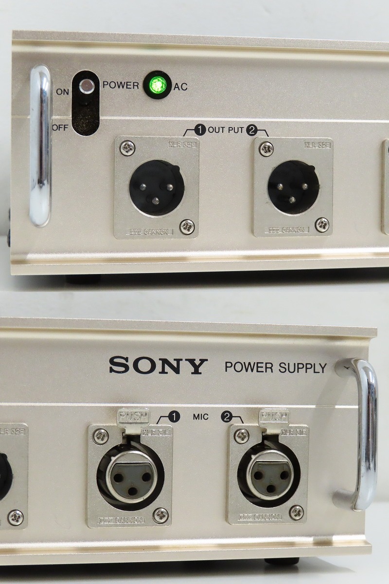 SONY C-48/AC-148F condenser microphone /AC power supply Sony