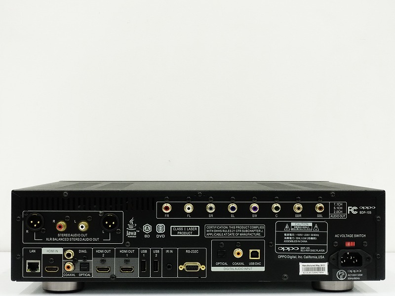 OPPO BDP-105 Blu-rayプレーヤー ユニバーサルプレーヤー