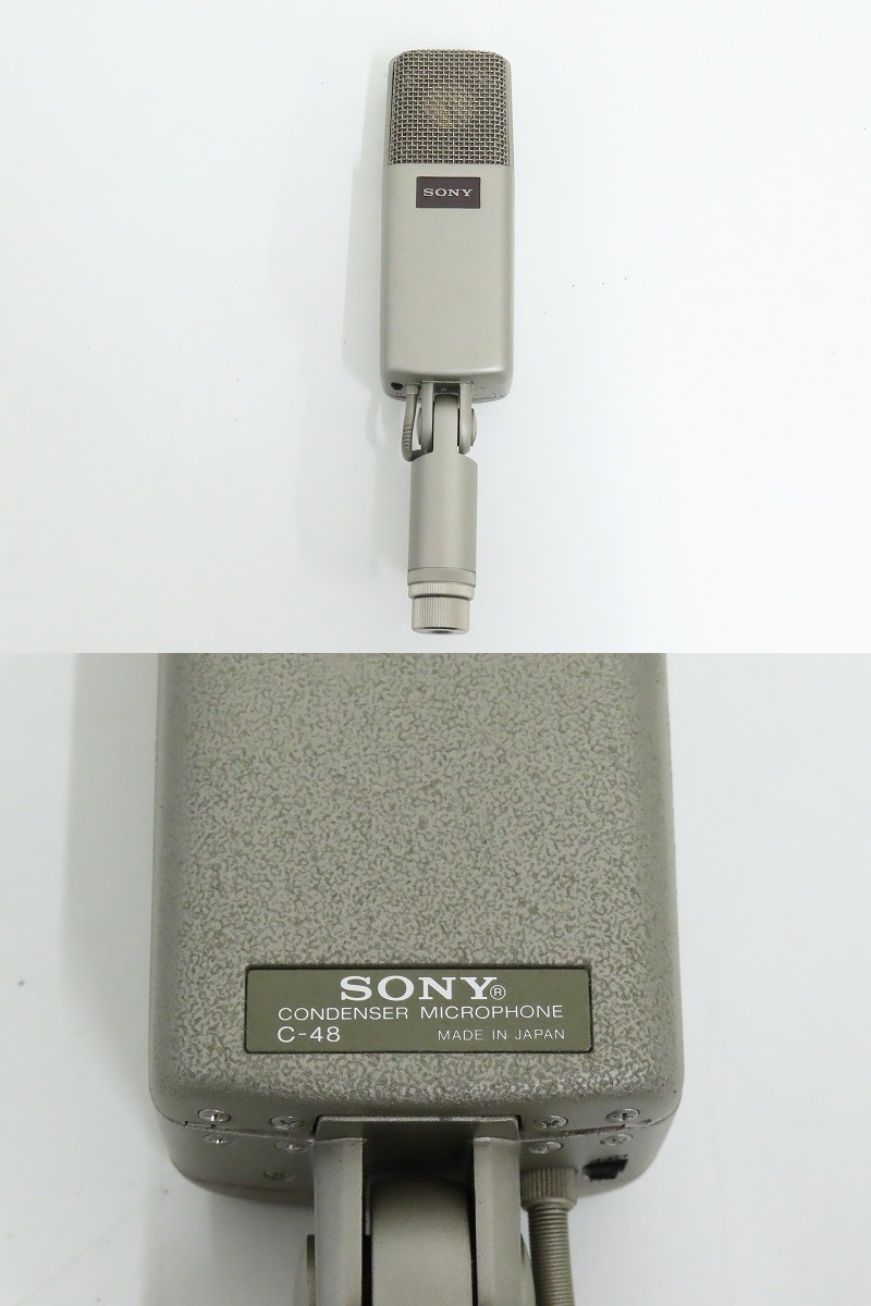 SONY C-48/AC-148F condenser microphone /AC power supply Sony