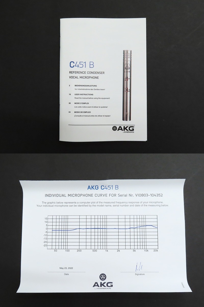 △▽AKG C451B コンデンサーマイク ケース/元箱付△▽017130001m△▽