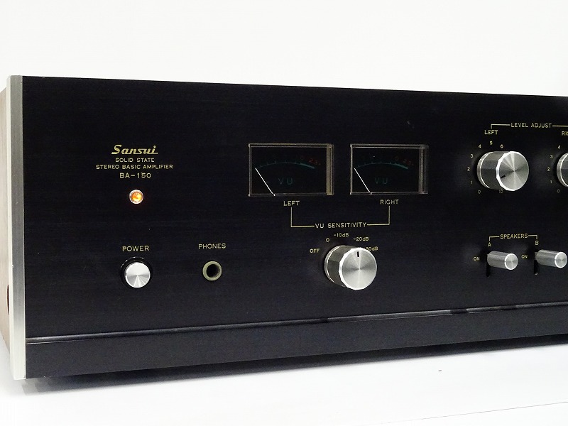 シルバー金具 SANSUI パワーアンプ BA-150 サンスイ オーディオ アンプ