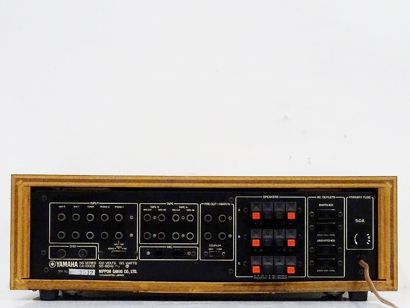 □□YAMAHA CA-1000Ⅱ プリメインアンプ ヤマハ□□011861001J□□
