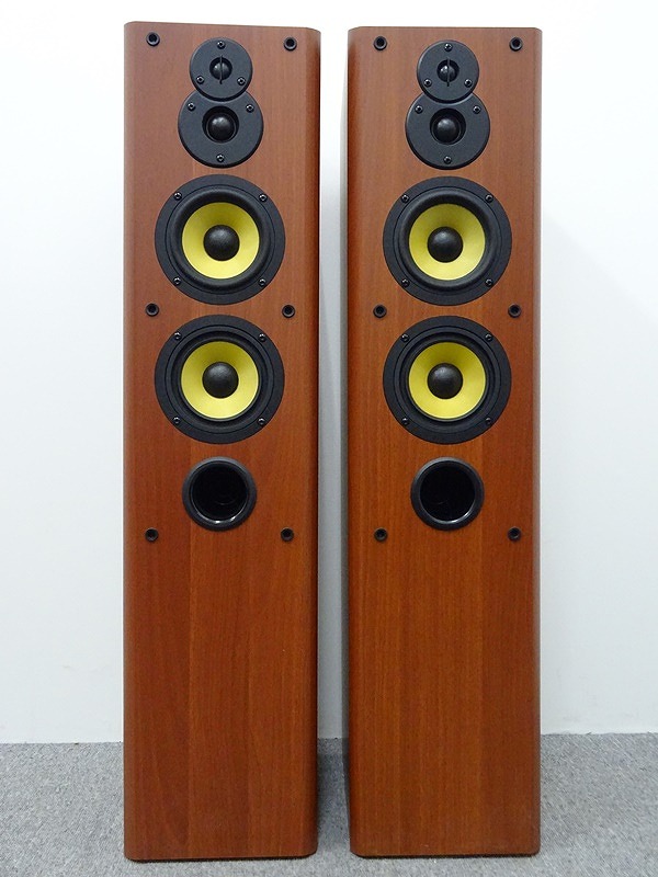 DENON - スピーカー ペア SC-T555SA(M) トールボーイ 木目 「sc-t555sa