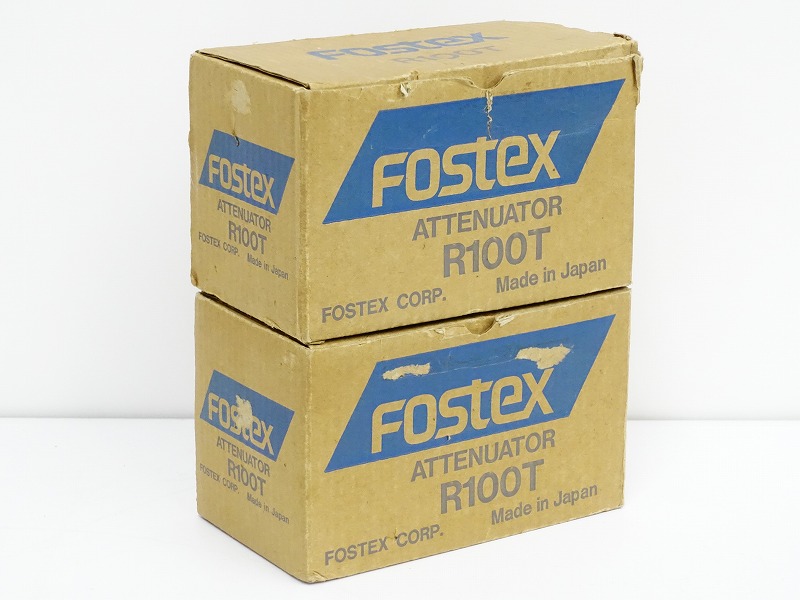 △▽FOSTEX R100T アッテネーターペア フォステクス 元箱付