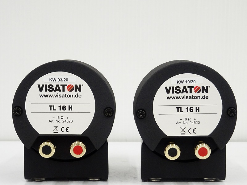 □□【未使用】VISATON TL16H 8 ツイーターペア 台座/元箱付