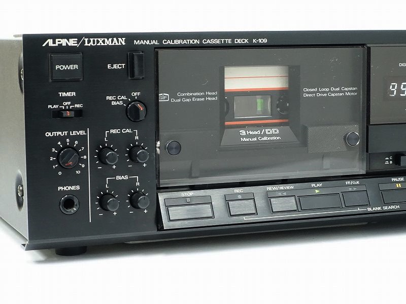□□ALPINE/LUXMAN K-109 カセットデッキ アルパイン ラックスマン