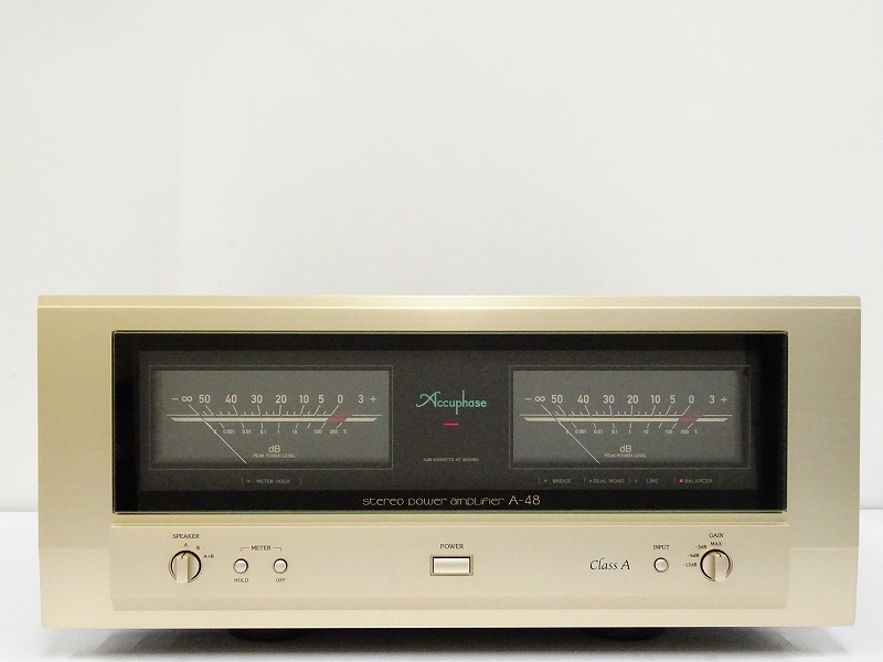 □□【美品】Accuphase A-48 パワーアンプ アキュフェーズ 元箱付