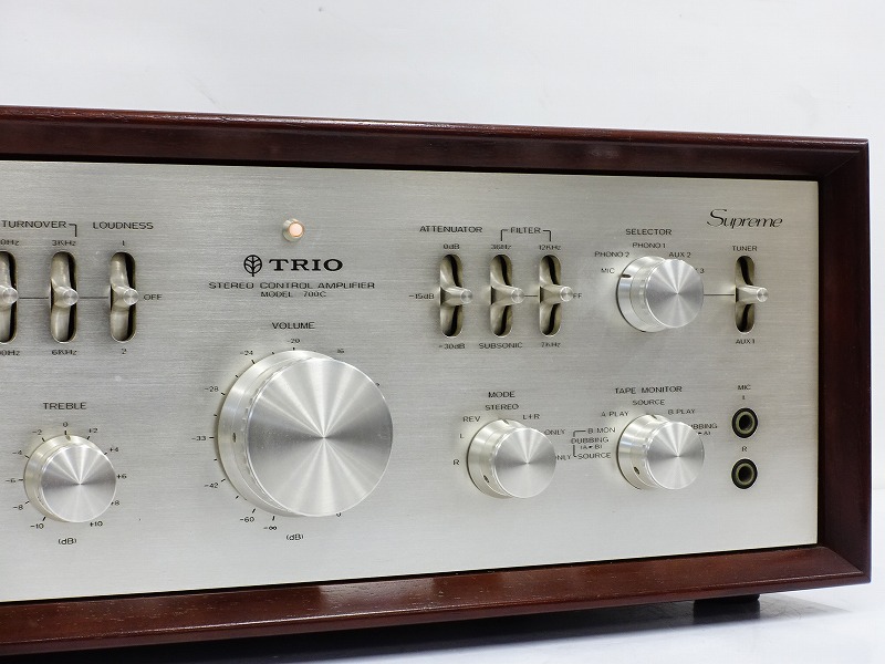 TRIO 700C 　コントロールアンプ　オーバーホール、チューンナップ済み！ □□TRIO 700C プリアンプ トリオ□□013845004J□□