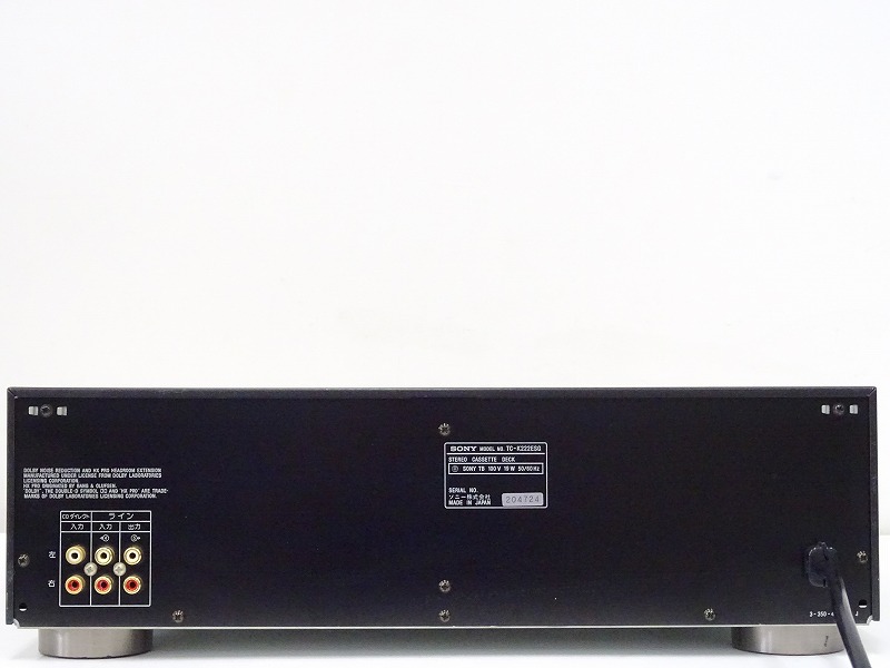けん SONY ソニー TC-K222ESG カセットデッキ - Yahoo!オークション | 動作