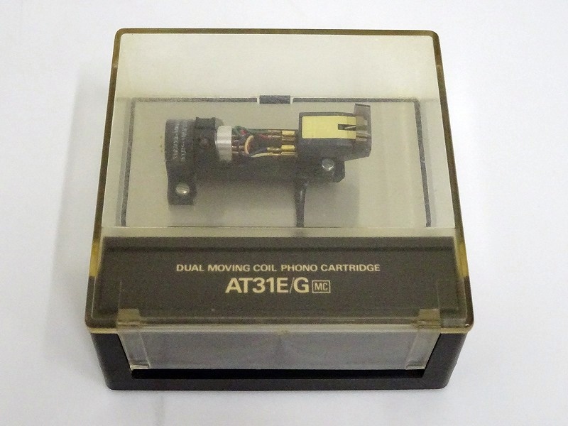 【やや傷や汚れあり】 audio-technica AT31E/G MC型カートリッジ LS-12 シェル付 オーディオテクニカ ケース付 ...