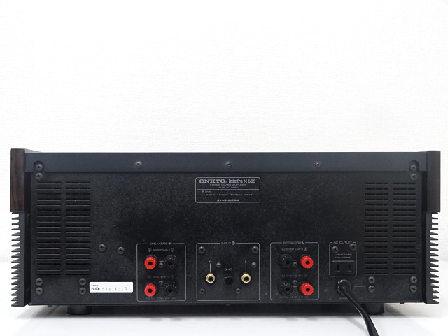 豊富な，定番 □□ONKYO Integra M-509 パワーアンプ オンキョー 難