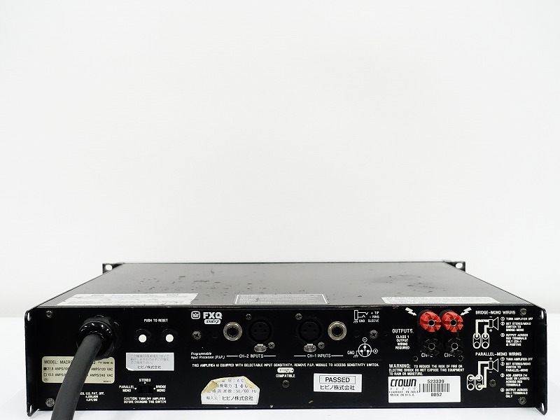 AMCRON MACRO-TECH 3600VZ パワーアンプ アムクロン crown amcron MACRO-TECH 3600VZ クラウン アムクロン パワーアンプ