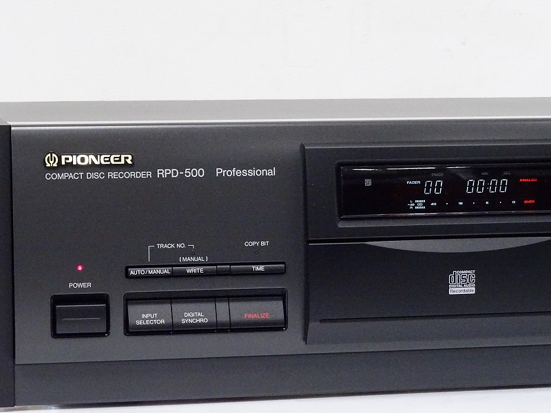 【美品】Pioneer RPD-500 パイオニア CDレコーダー ③ Pioneer RPD-500 パイオニア CDレコーダー ③