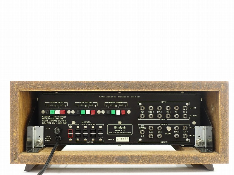 □□McIntosh C26 プリアンプ ウッドケース付 マッキントッシュ