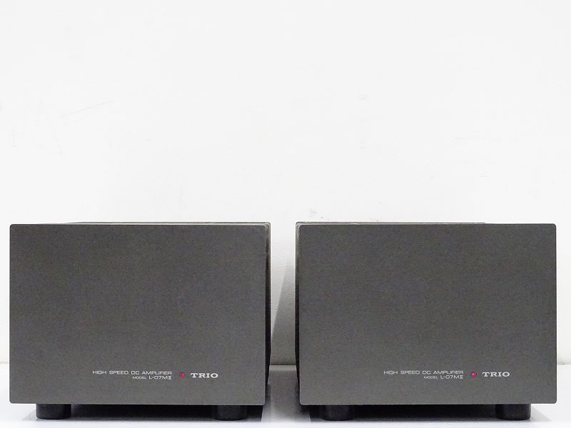 □TRIO トリオ L-07MⅡ モノラルパワーアンプ 1台のみ 通電OK 中古現状 □TRIO トリオ L-07MⅡ モノラルパワーアンプ 1台のみ 通電OK 中古現状