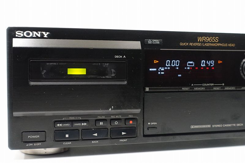 △▽SONY TC-WR965S カセットデッキ ソニー△▽005811002J△▽ 【公式