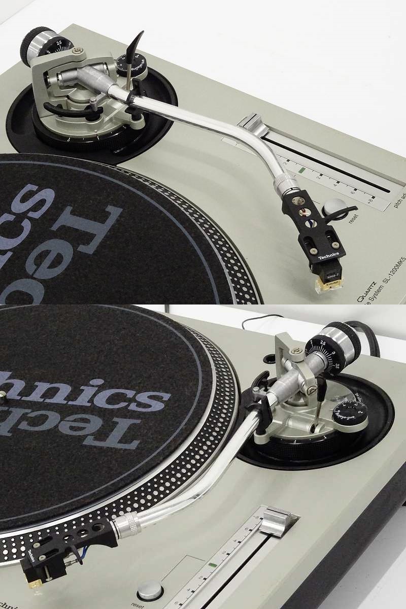 △▽Technics SL-1200MK5/SHURE M44-7 レコードプレーヤー MM型