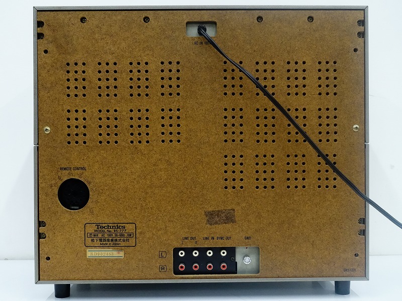 ジャンク　Technics テクニクス　デッキ テクニクス(TECHNICS)|カセットデッキ|HARDOFFオフモール