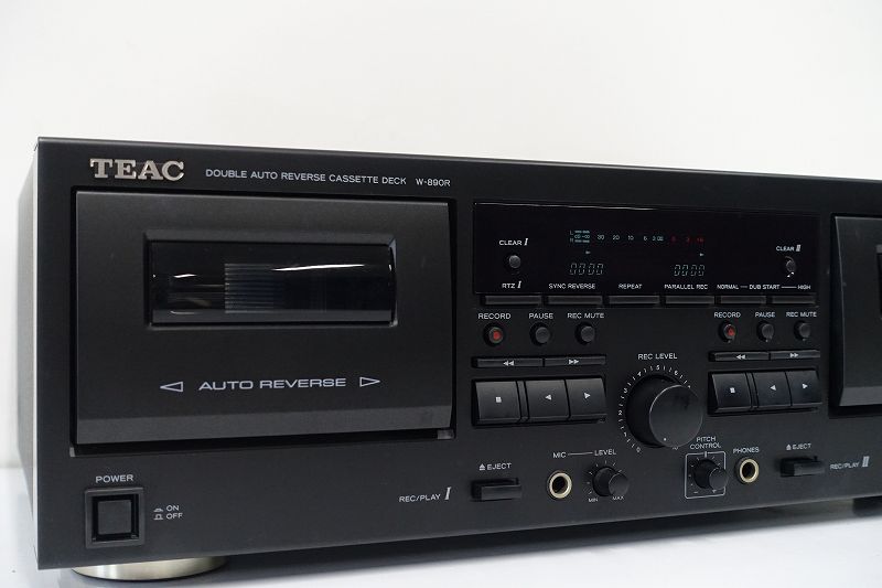 □□TEAC W-890R ダブルオートリバースカセットデッキ