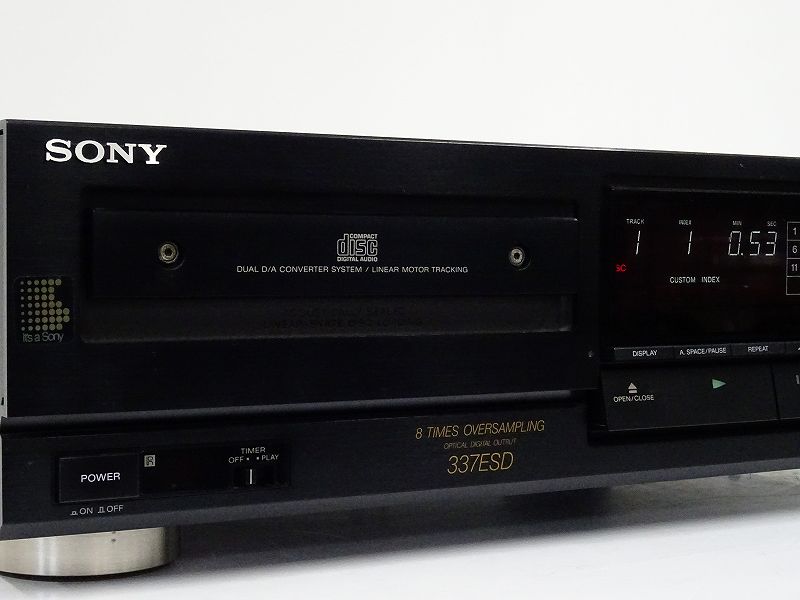 メンテナンス済☆SONY CDプレーヤー CDP-337ESD リモコン付 | tspea.org