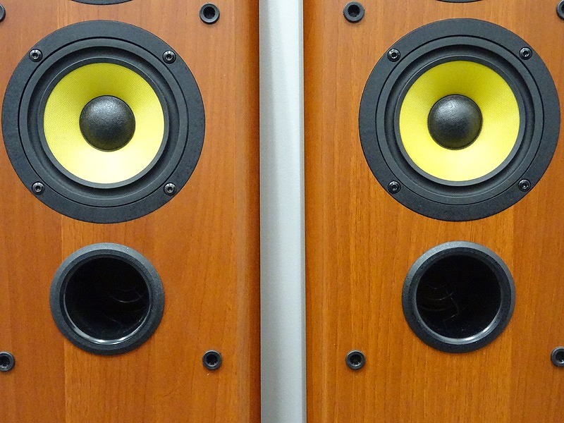 DENON - スピーカー ペア SC-T555SA(M) トールボーイ 木目 「sc-t555sa