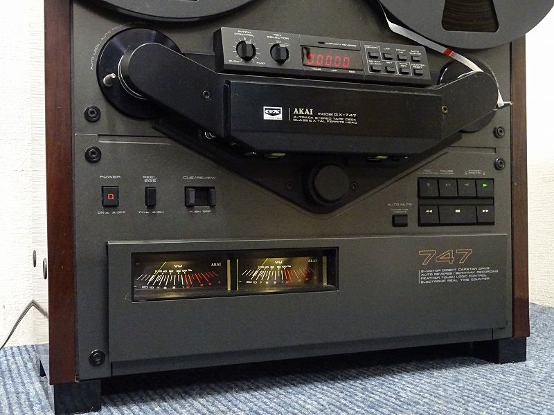 ■□AKAI GX-747 オープンリールデッキ 60Hz仕様 赤井 アカイ□■004655004-2□■ □□AKAI GX-747⁄DC-635 60Hz仕様 オープンリールデッキ 10号空リール⁄