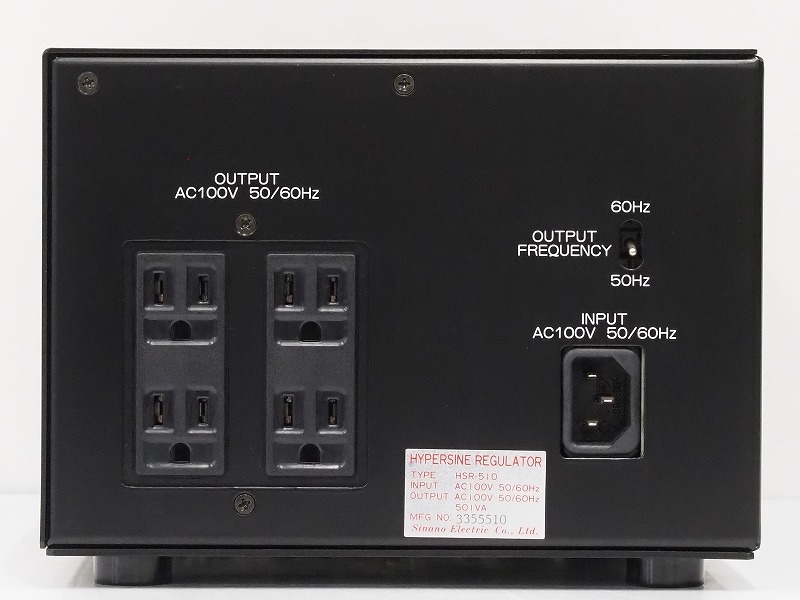 SHINANO HSR-510 クリーン電源 レギュレーター 信濃電気 クリーン電源レギュレーター信濃電気 HSR-510 完売 - 鹿児島