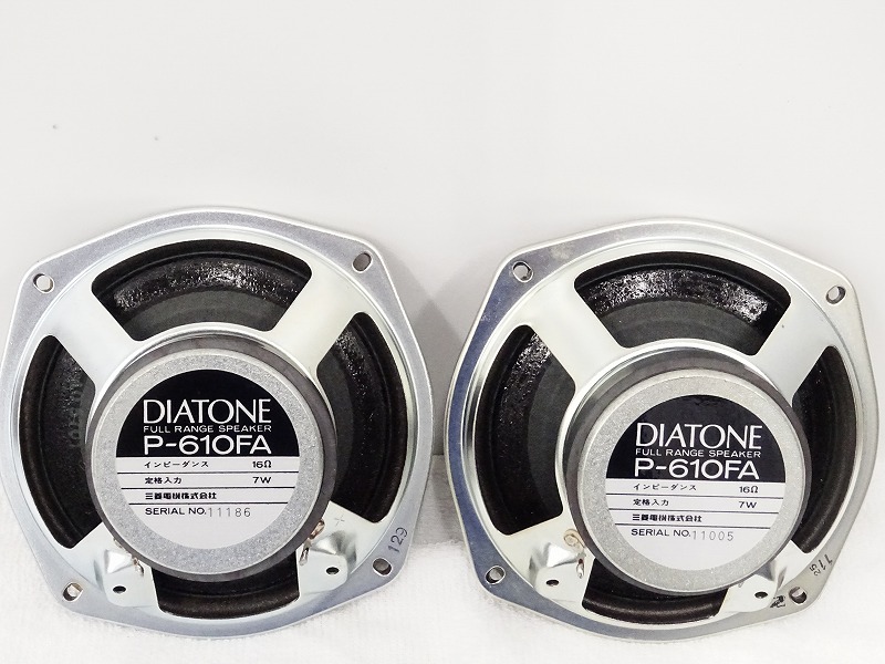 △▽DIATONE P-610FA 16Ω スピーカーユニットペア ダイヤトーン 元箱付△▽012416007m△▽ 商品细节 | Yahoo!  JAPAN Auction | One Map by FROM JAPAN