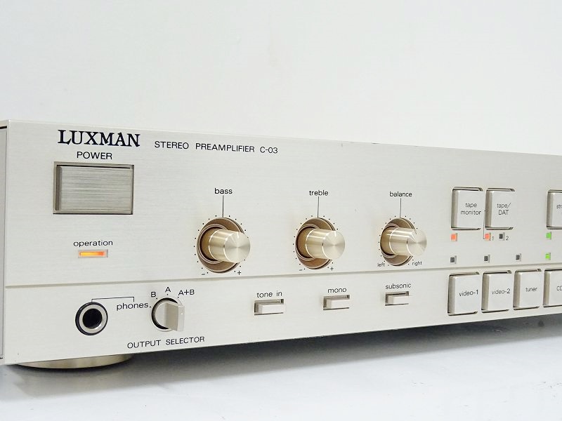 △▽LUXMAN C-03 プリアンプ ラックスマン△▽007159008△▽