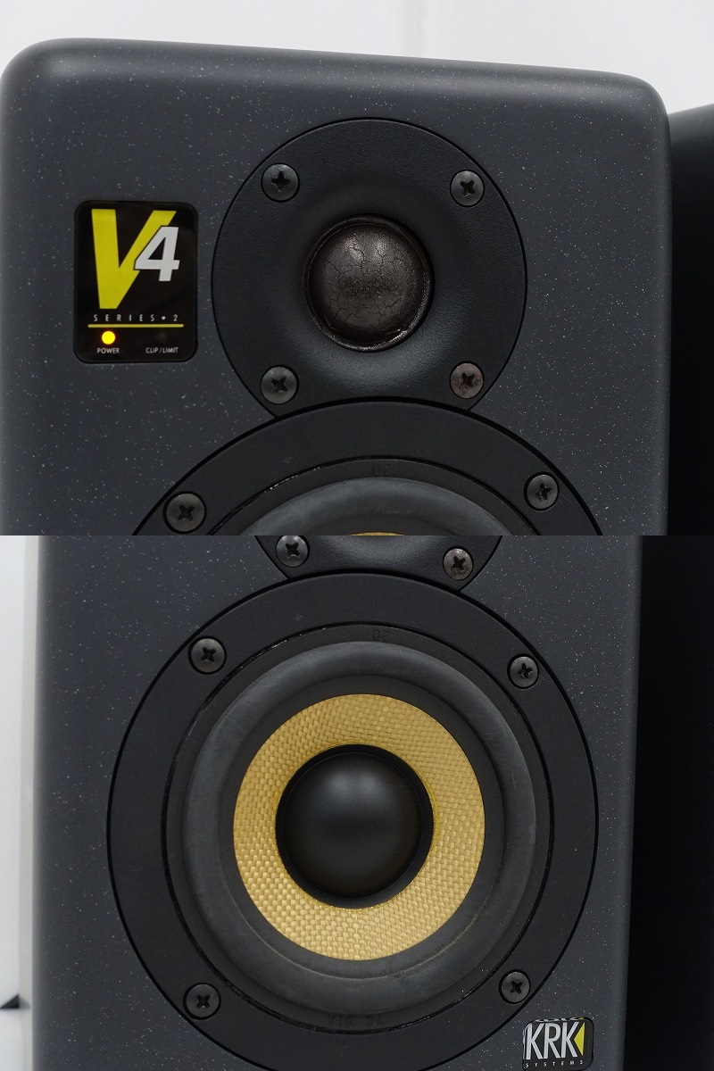 KRK V4 Series 2 パワード スピーカー ペア 音響機材 通電動作