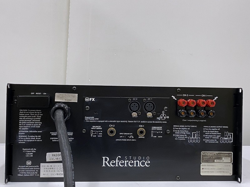 稀少 AMCRON STUDIO Reference 1 ジャンク パワーアンプ その2