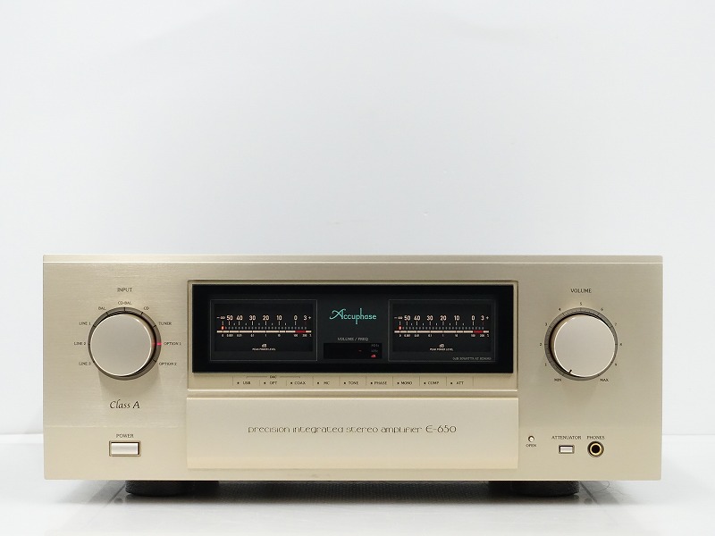 □□Accuphase E-650 プリメインアンプ アキュフェーズ 元箱付(DAC-50