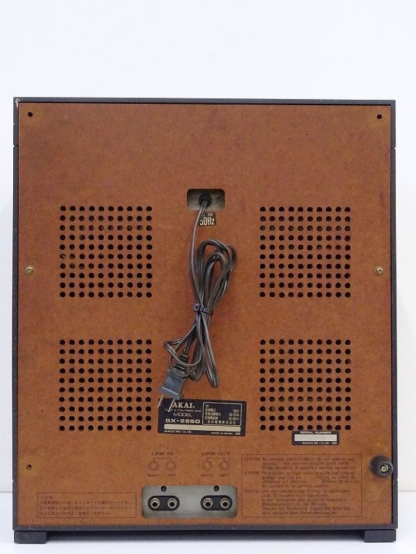 □□AKAI GX-266D オープンリールデッキ 7号リールテープ1本/空リール1