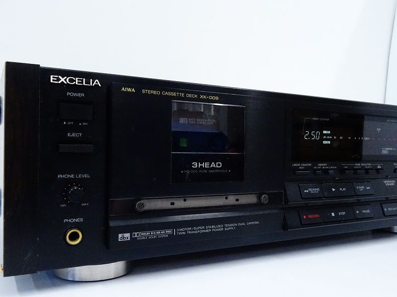 AIWA アイワ EXCELIA XK-009 カセットデッキ