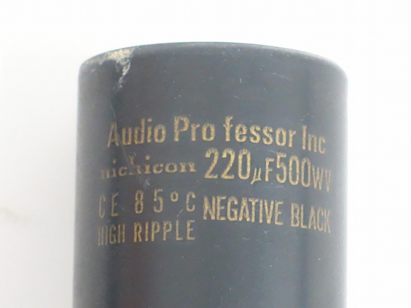 □□Rubycon BLACK GATE S 500V 100-100μF/nichicon 220μF 500WV