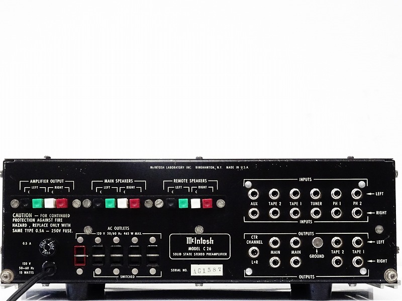 豊富な，限定SALE □□McIntosh C26 プリアンプ マッキントッシュ