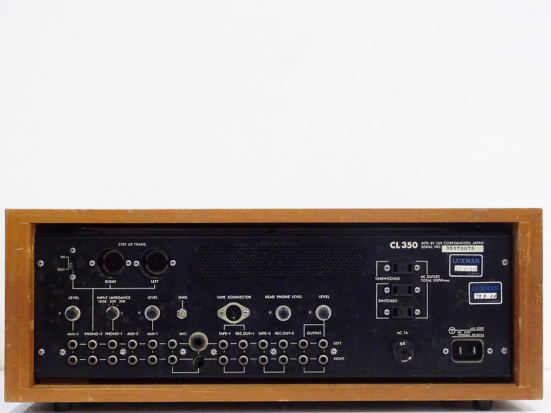 □□LUXMAN CL350 プリアンプ CL-350 ラックスマン□□010705001J